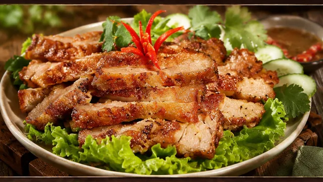 Ba rọi heo nướng muối K’ngo