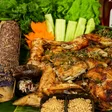 Gà nướng cơm lam