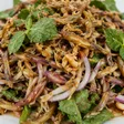 Gỏi hoa chuối cá khô
