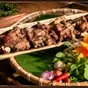 Heo đồng bào nướng ống tre