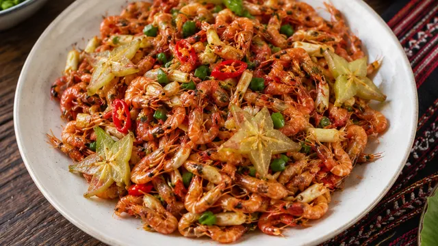 Tép đồng rang khế